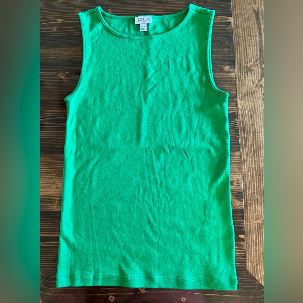 NWT J. Crew Kelly Green Tank Top